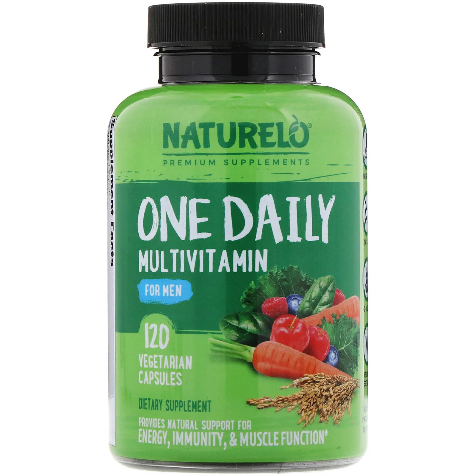 Male Energy Boosting Multivitamin - NATURELO 120 Capsules