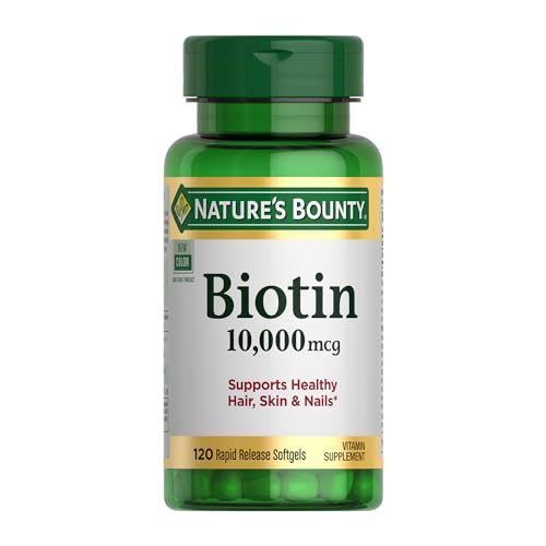 Nature's Bounty Biotin Softgels for Hair, Skin, Nails