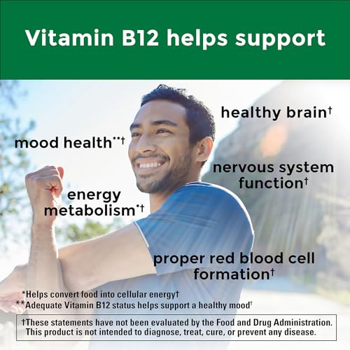 Vitamin B12 1000 mcg Softgels, Energy Metabolism Support