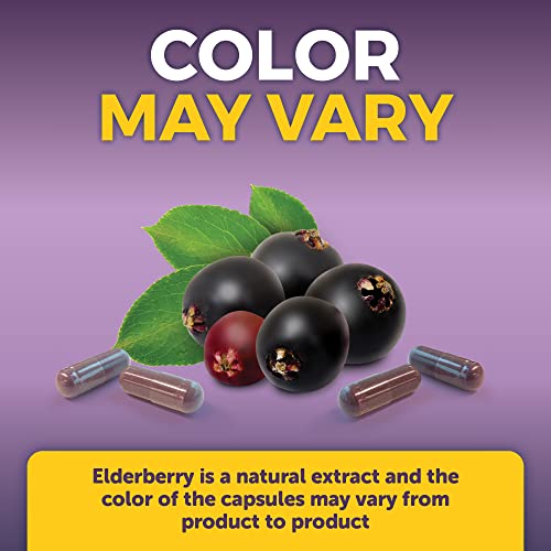 Viva Naturals Elderberry Capsules with Vitamin C, Zinc & D3