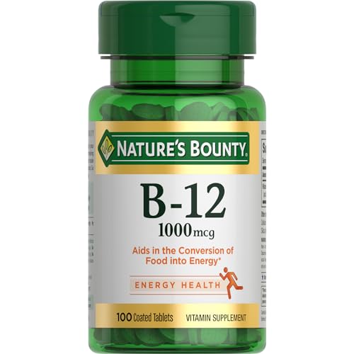 Nature's Bounty Vitamin B12 1000mcg for Energy and Health