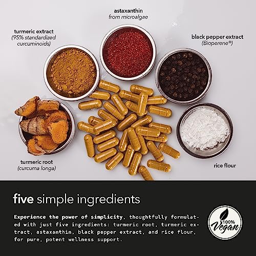 Mobisyn Organic Turmeric & Astaxanthin Supreme Supplement, 30-Day