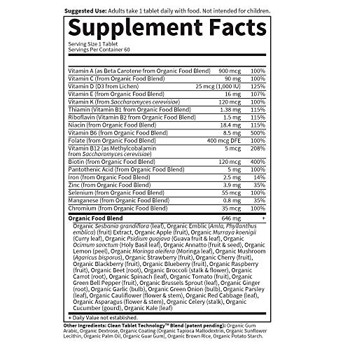 Organic Women's Multi - Whole Food, 60 Tablets