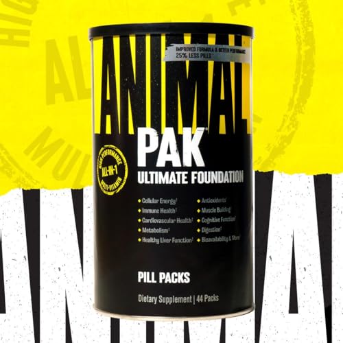 Animal Pak - All-in-One Vitamin & Supplement Pack - Zinc, C, B, D, Amino Acids - Sports Nutrition Vitamins