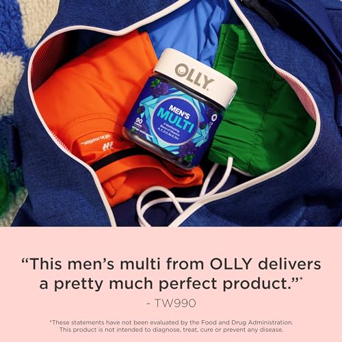 OLLY Men's Multivitamin Gummy, Immune Support, 90 Gummies