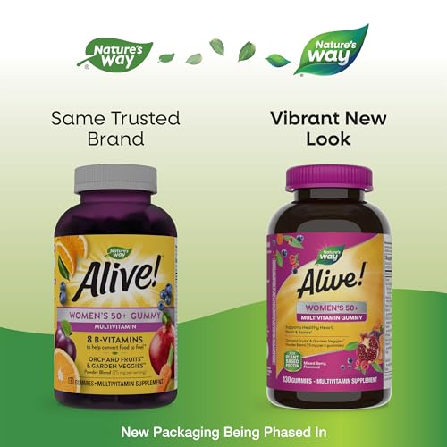 Nature's Way Alive! Women’s 50+ Gummy Multivitamin, Mixed Berry