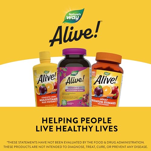 Nature's Way Alive! Women’s 50+ Gummy Multivitamin, Mixed Berry