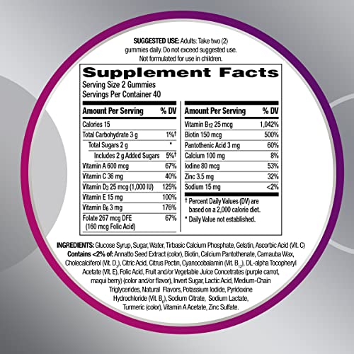 Centrum MultiGummies for Women 50 Plus - 80 Count