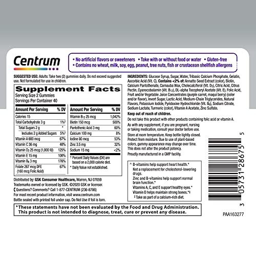 Centrum MultiGummies for Women 50 Plus - 80 Count