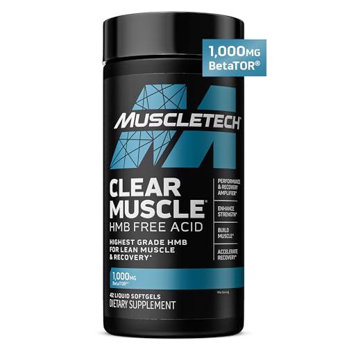 Clear Muscle HMB Supplements 1000mg (42 Softgels) - Lean Muscle Recovery