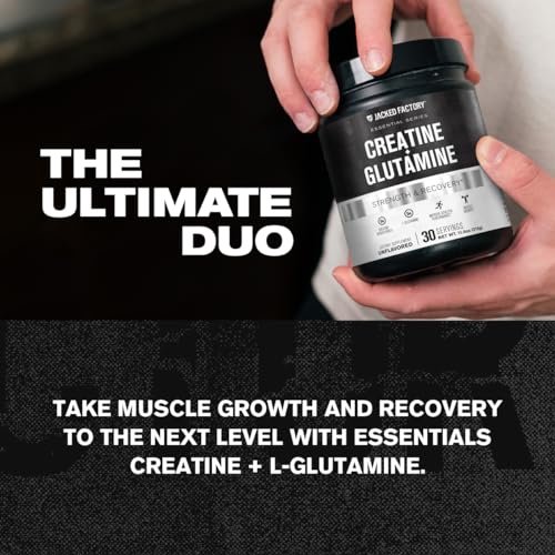 Creatine & Glutamine Supplement for Muscle Recovery - 30 Servings