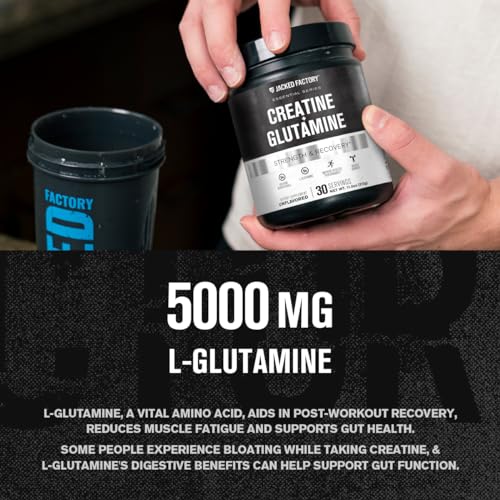Creatine & Glutamine Supplement for Muscle Recovery - 30 Servings