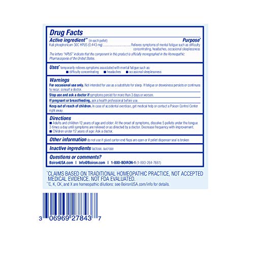 Boiron Kali Phosphoricum 30C Homeopathic Remedy - 3 Count
