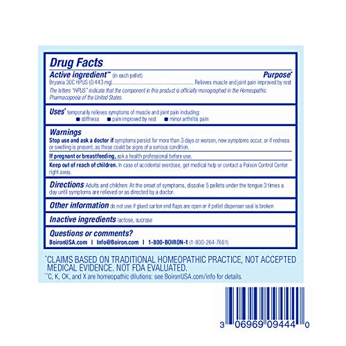 Boiron Bryonia 30C Homeopathic Joint & Muscle Relief