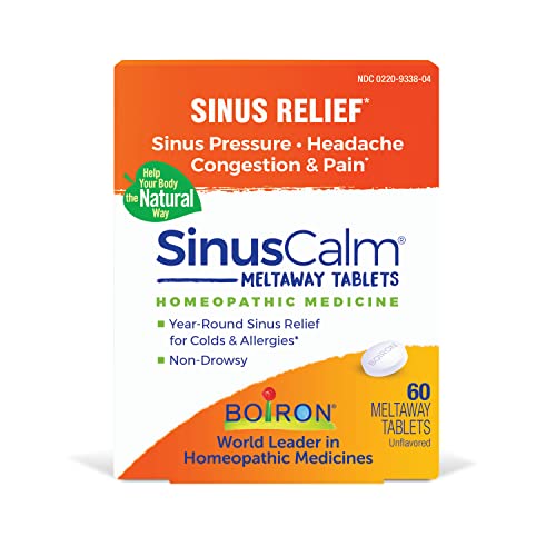 Boiron SinusCalm Tablets for Sinus Pain Relief