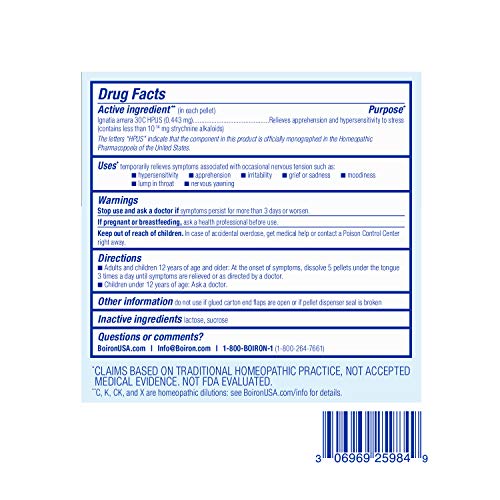 Boiron Ignatia Amara 30C for Emotional Relief