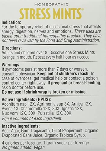 Homeopathic Stress Mints - 30 Count Pack