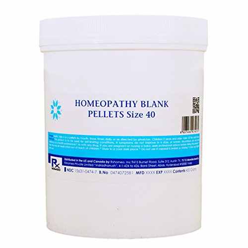 Homeopathic Blank Pellets Size 40 - 6 Pack