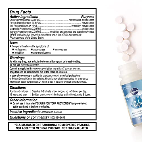 Hyland's Calm Tablets for Stress Relief - 1200 Count