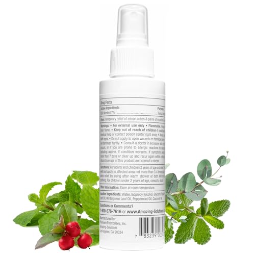 All-Natural Pain Relief Spray with Menthol & Peppermint