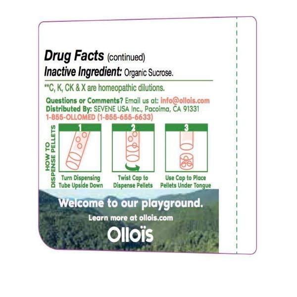 OLLOIS Organic Lactose-Free Homeopathy Remedy Kit