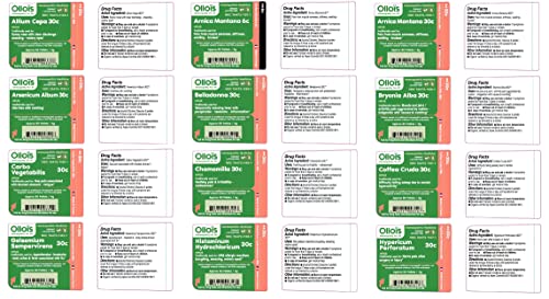 OLLOIS Organic Lactose-Free Homeopathy Remedy Kit