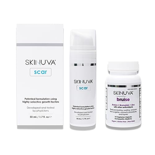 Skinuva Scar Cream & Bruise Supplement Bundle