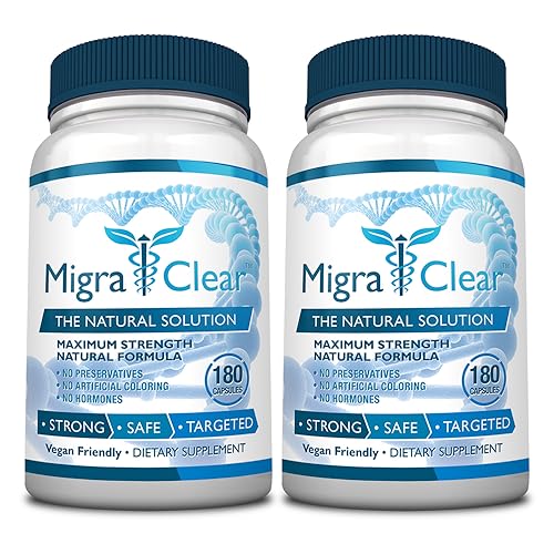 MigraClear Natural Migraine Support - 180 Capsules