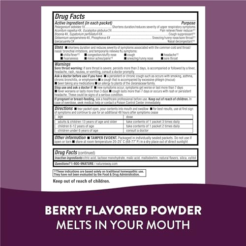 Umcka Cold+Flu FastActives - Berry Flavor, 10 Packets