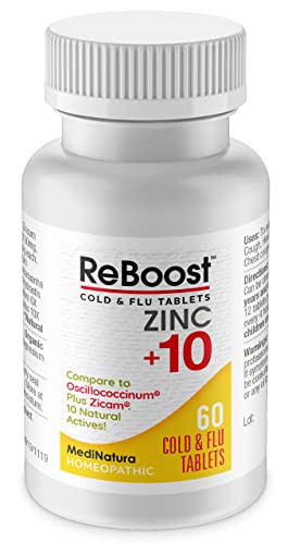 MediNatura ReBoost Zinc Cold & Flu Relief Tablets