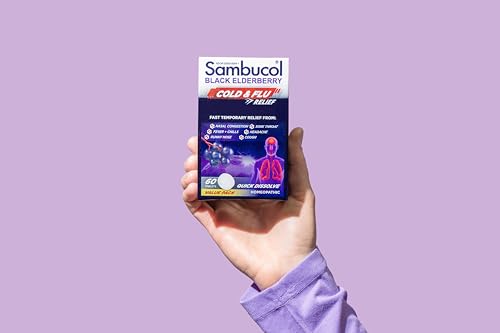 Sambucol Elderberry Cold Relief Tablets - 60 Count