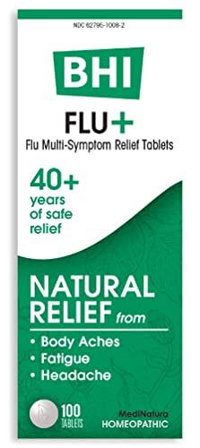 BHI Homeopathic Flu & Cold Relief Tablets - 100 Count