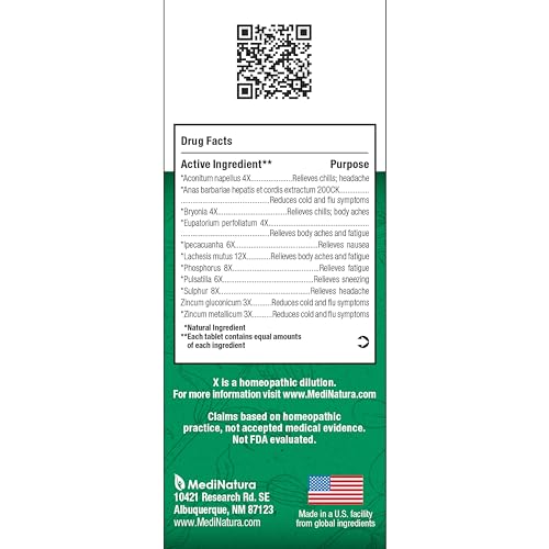 BHI Homeopathic Flu & Cold Relief Tablets - 100 Count