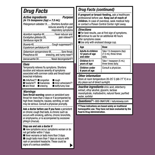 Nature's Way Cold & Flu Relief Syrup, Berry
