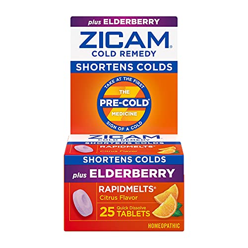 Zicam Elderberry Citrus Zinc Cold Remedy Melts