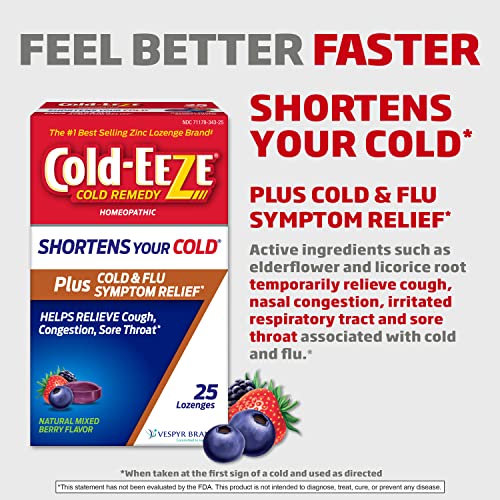 Cold-Eeze Plus Berry Zinc Lozenges for Cold Relief