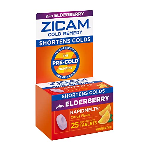 Zicam Elderberry Citrus Zinc Cold Remedy Melts
