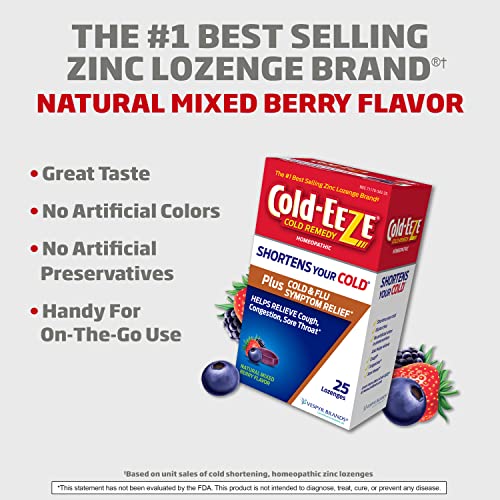 Cold-Eeze Plus Berry Zinc Lozenges for Cold Relief