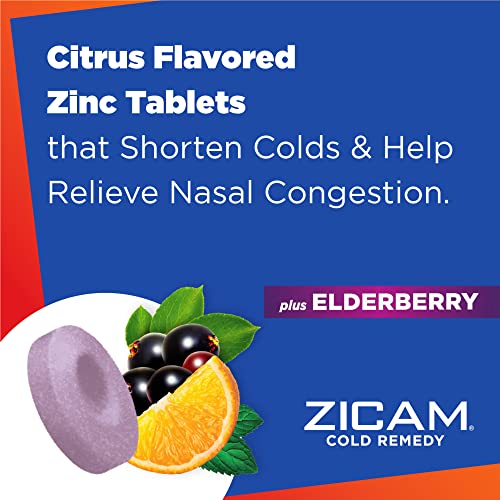 Zicam Elderberry Citrus Zinc Cold Remedy Melts