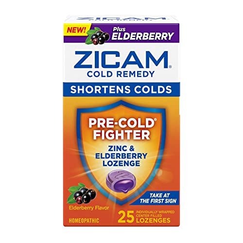 Zicam Elderberry Zinc Lozenges for Cold Relief