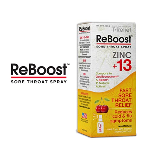 MediNatura ReBoost Zinc Sore Throat Spray - 0.68 oz