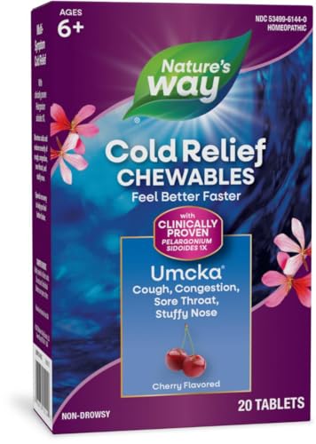 Nature's Way Umcka Cold Relief Chewable Tablets