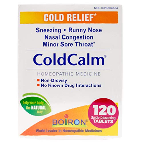 Boiron ColdCalm Cold Relief Tablets - 120 Count