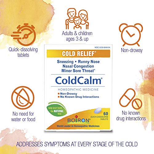 Boiron ColdCalm Cold Relief Tablets - 120 Count