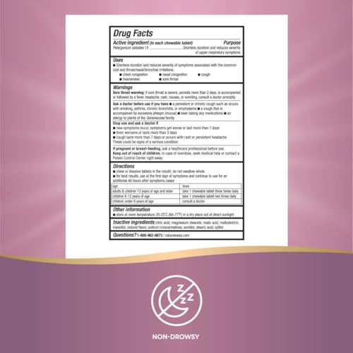 Nature's Way Umcka Cold Relief Chewable Tablets