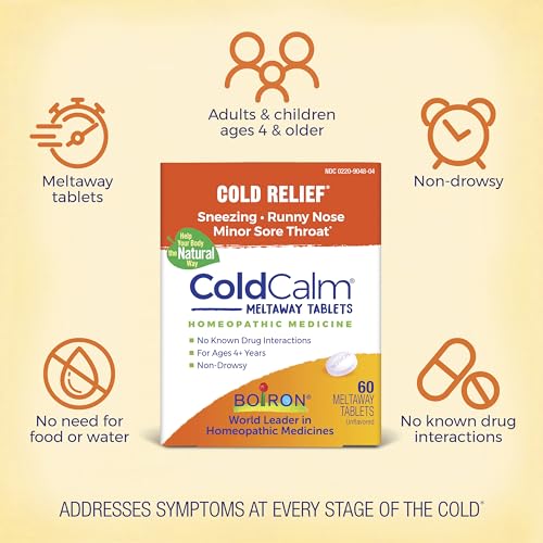 Boiron Coldcalm Homeopathic Cold Relief, 60 Count