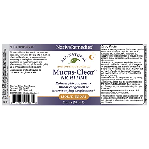 NativeRemedies Mucus-Clear Nighttime Duo Pack