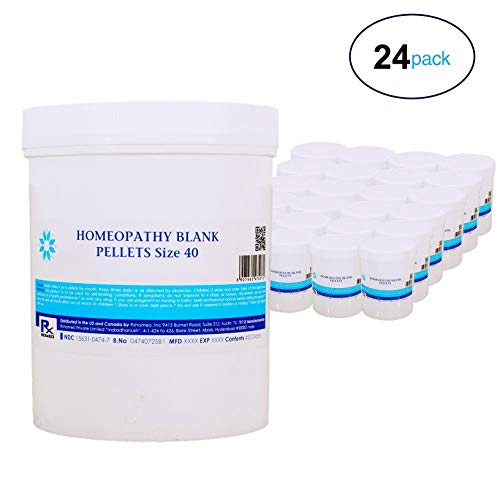 Homeopathy Blank Pellets, Size 40-24 Pack