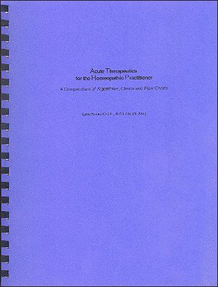 Homeopathic Therapeutics: Algorithms and Charts Guide