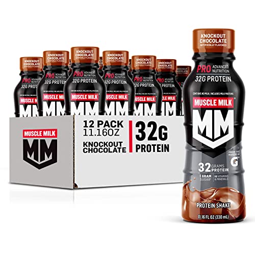 Muscle Milk Pro Protein Shake, Knockout Chocolate, 32g